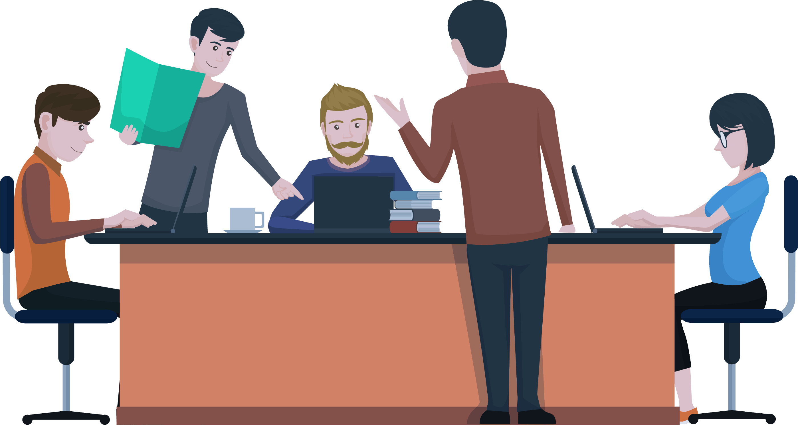 Illustration representing a Web Agency